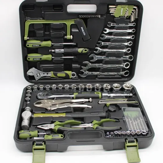 Set De Herramientas Manuales 74 Piezas Philco 94sh78p - Rex