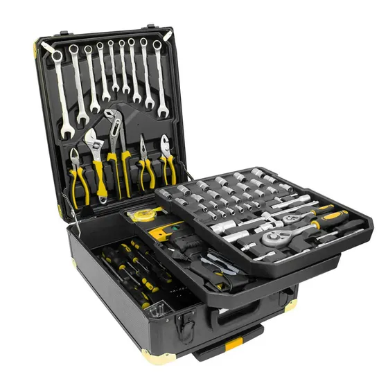 Set De Herramientas 399 Piezas Maletin Con Ruedas Pinzas Llaves Tubos