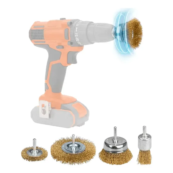 Set Cepillos Para Taladro Kit 5 Piezas LIBERCAM CECO-22 Para Madera Metal Copa