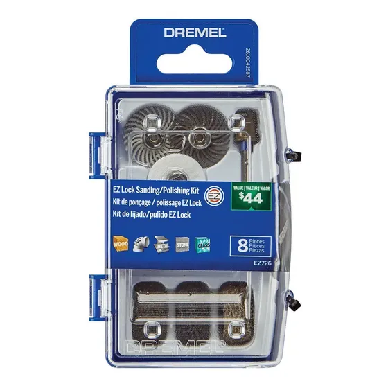 Kit Ez Lock Ez726 de Dremel con 8 piezas para lijar y pulir