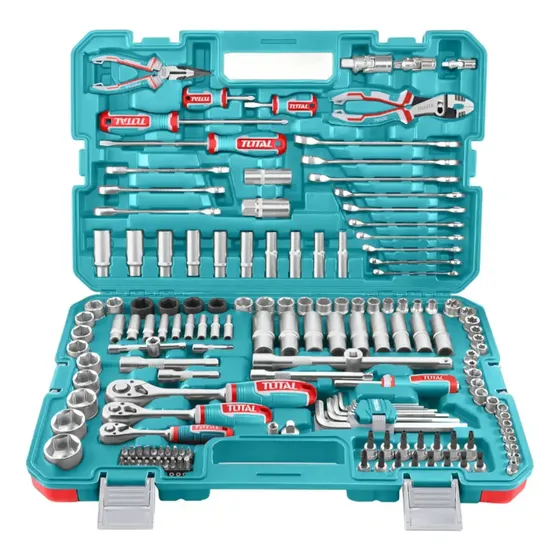 Set Herramientas Combinadas En Kit Total 156 Piezas, Maletín Ultra Resistente