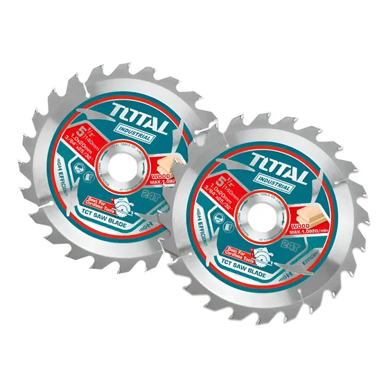 Set Discos Para Sierra Circular X2 Tct Ultrafinas 140mm