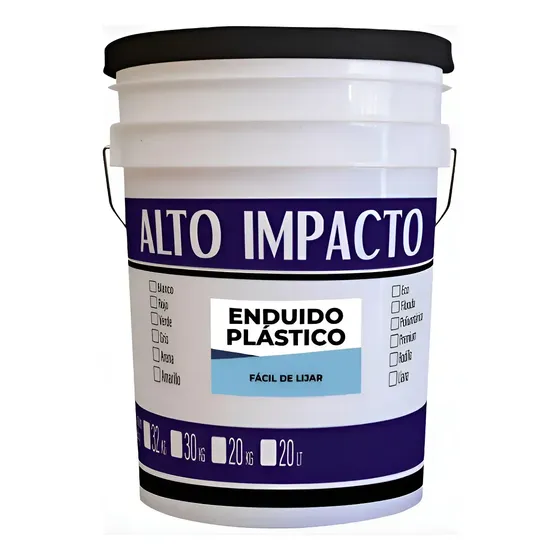 Enduido Interior Fácil De Lijar X 4 Lts !!! Alto Impacto Blanco Mate