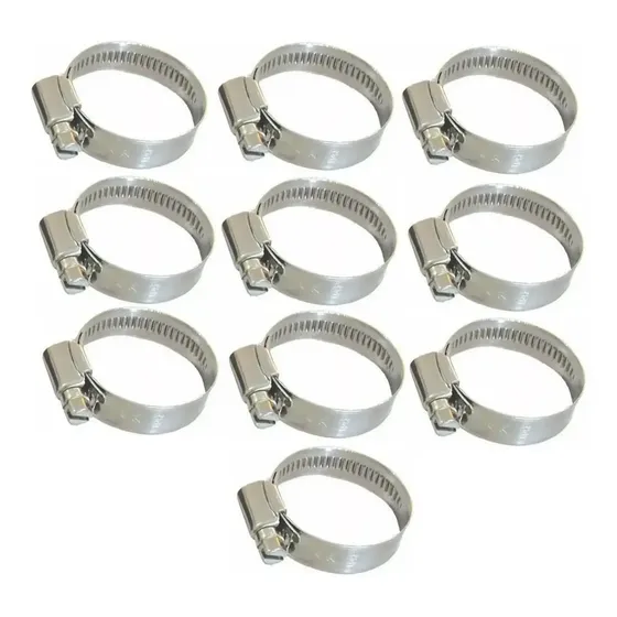 Abrazadera Acero Inoxidable 10 A 16mm VML Pack 10 Unidades Tornillo Philips
