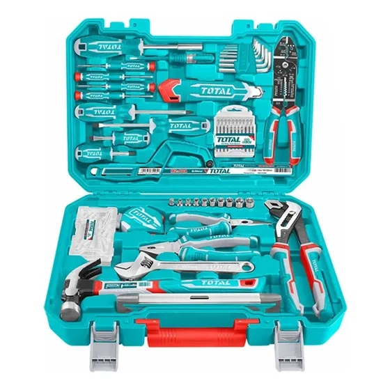 Kit Maleta Herramientas Manuales 168 Pcs Total Thkthp21686 Color Turquesa