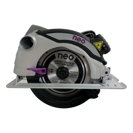 Sierra Circular 185mm 1600watts Luz Led Neo Industrial Frecuencia 50Hz