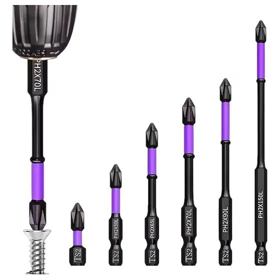 Juego De Brocas Magnéticas De 6 Piezas, Accesorios Para Herr
