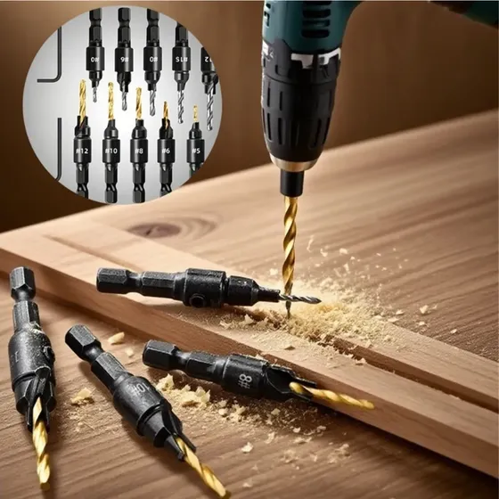 5 Brocas Para Madera Hundida, Accesorios Para Brocas