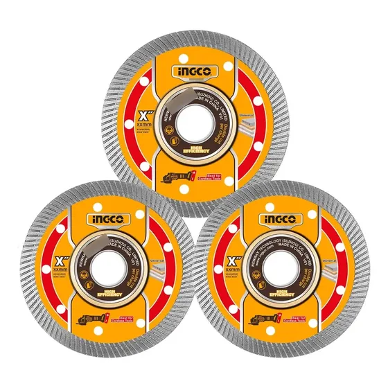 Disco De Corte Diamantado 115x22.2 Mm Turbo Ingco