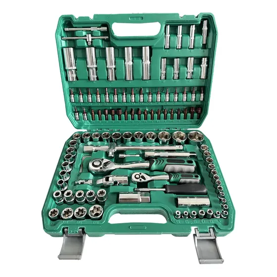 Set Juego Llaves Tubos 108 Piezas Combinada Encastre Cricket Color Verde Marca Raitot