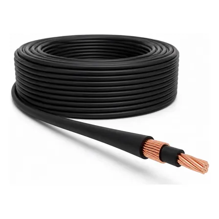 Cable Concentrico Antihurto 6mm Cobre X100 Mts P/ Acometidas Negro