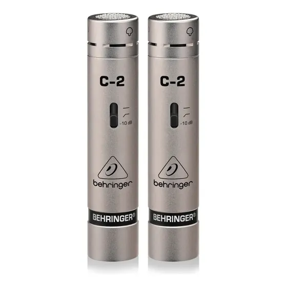 Micrófonos Behringer C-2 Condensador Cardioide color plateado