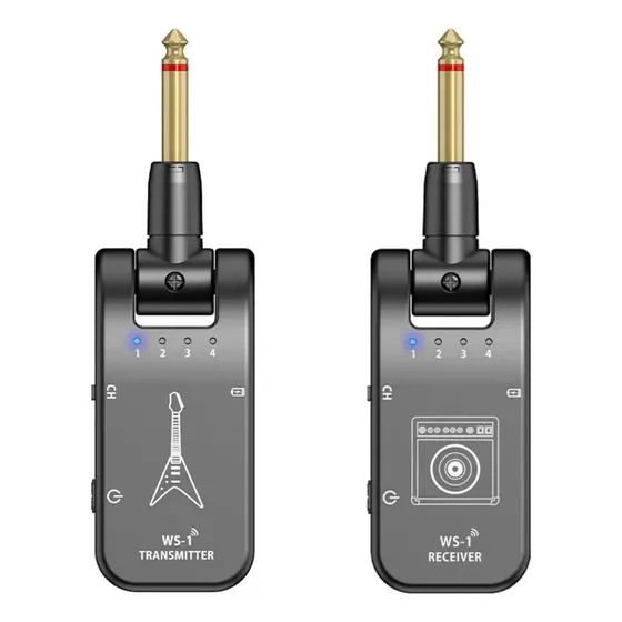 Ws-1 Sistema Inalámbrico Guitarra Audio 280° Giro Interfaz