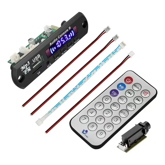 Modulo Mp3 Bluetooth Audio 20w*2 Amplificador Micrófono Usb 40 W