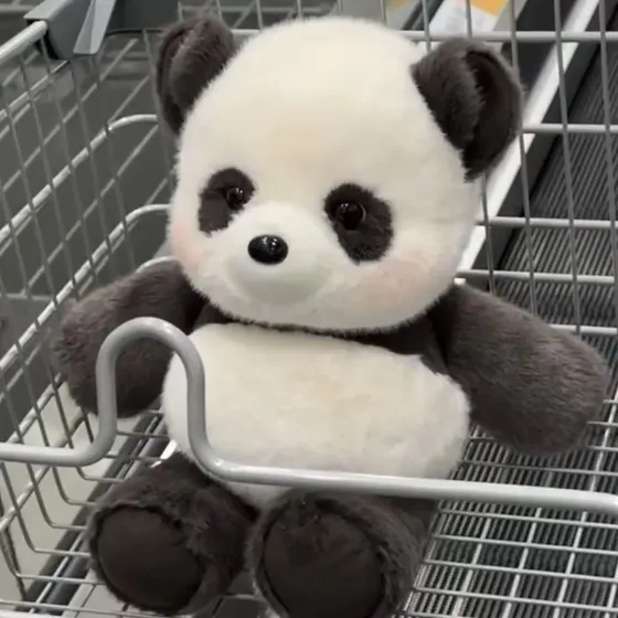 Peluche Oso Panda 45 Cm Negro