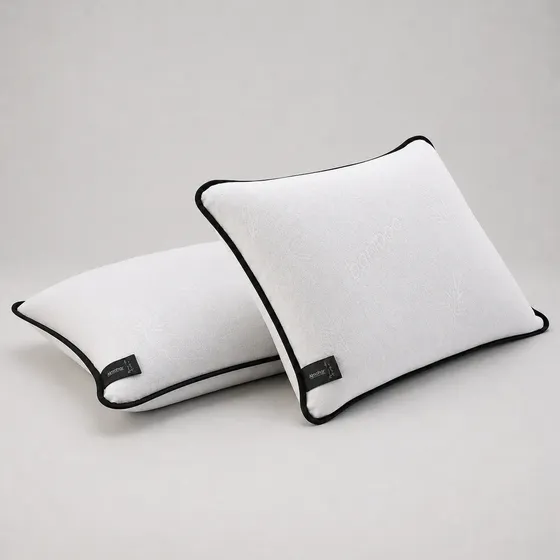 2 Almohadas Hoteleras Simil Bambo 40x70 Vellon Premium Blanco