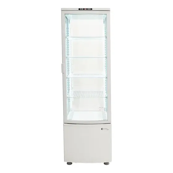 Heladera Exhibidora GastroNovo DF-235L Vertical 4 Caras 235L Blanca