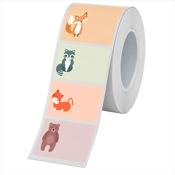 Etiqueta Térmica Para Rotuladora Niimbot 40x20 Animales