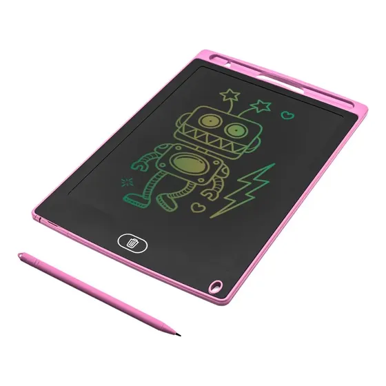 Tablero Mágico T-go 8.5 Tablero De Notas Lcd Dibujo Escritura Digital Pizarra Led Infantil Adultos Color Rosa