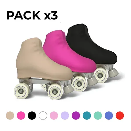 Cubre Botas Pack X3 Patin Artistico Lycra Premium A Elección