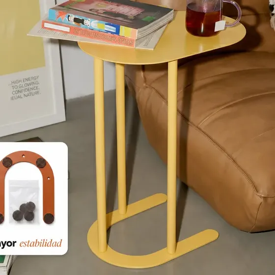 Mesa De Arrime Ratona De Apoyo Estilo Industrial Degë