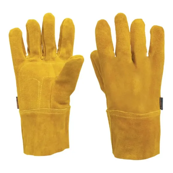 Guantes Descarne Carnaza Soldador Corto Soldar Truper 14241