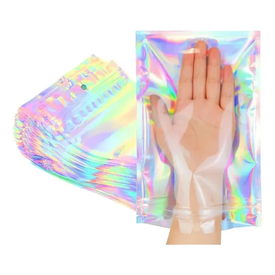 100pcs 18x23cm Bolsas De Dulces Bolsas Embalaje Holográficas
