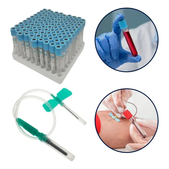 Kit Prp Tubos Citrato 3,8% 9ml Carestainer + Agujas 21g X100