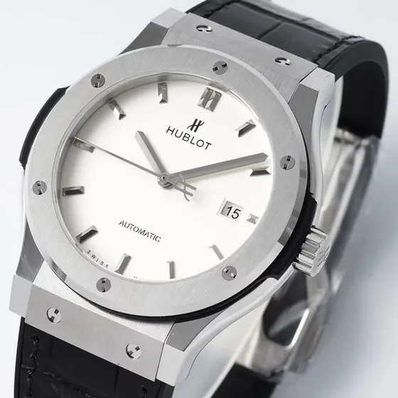 Relógio Automático Hublot Titanium White Reloj De Pulsera Negro