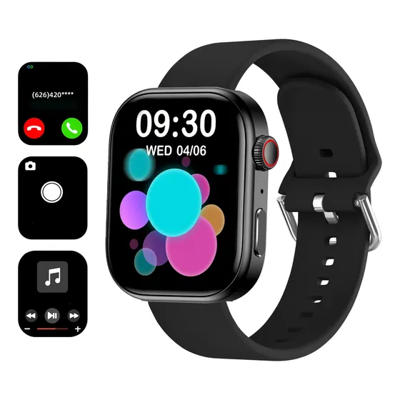 Smartwatch Deportivo Con Llamadas Negro