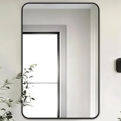 Espejo 50x70 Cm Rectangular Con Marco Deco Marco Negro