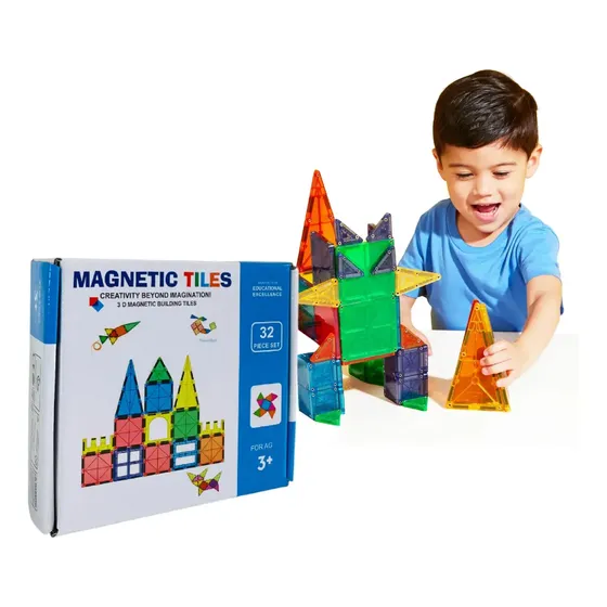 Juguete Bloques Magnéticos De Construcción Dyvan