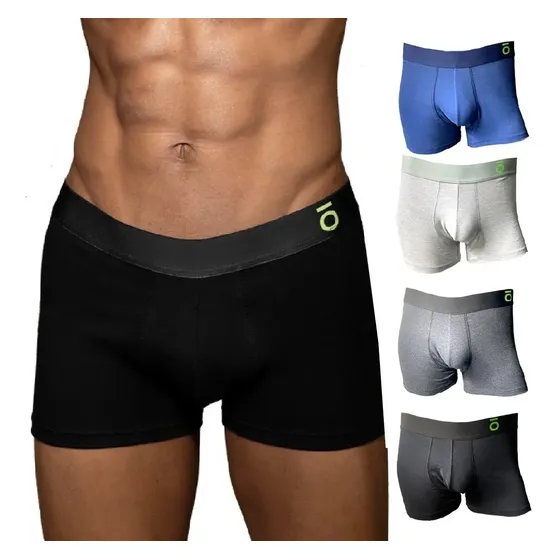 Pack X4 Boxer Hombre Calzoncillo Algodon Bluo (23001)
