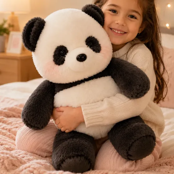 Juguete De Peluche Panda Kawaii 45 Cm Grande Abrazable Suave