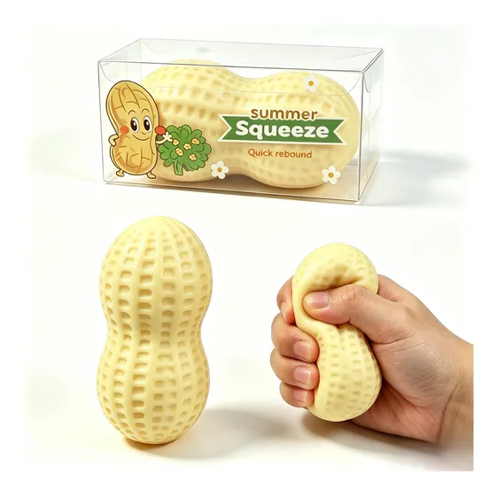 Juguete Antiestrés Maní Squishy Suave Apretable Relax De 1 P