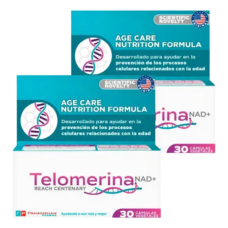 Telomerina NAD+ x30 Capsulas (Combo x2)