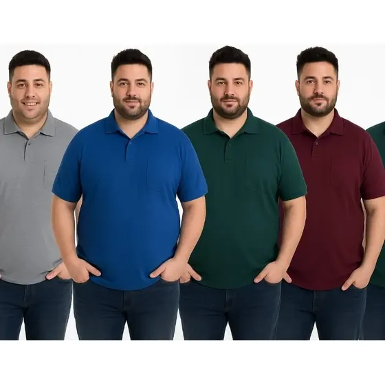 Chomba Pack X 2 Talle Especial Hombre Algodon Con Bolsillo