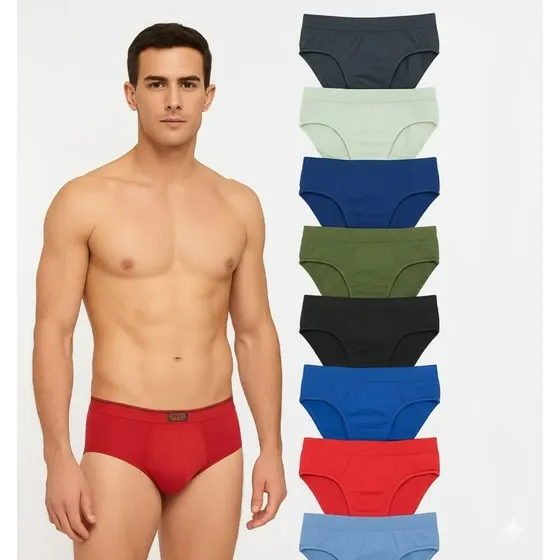 Pack X 12 Slip De Hombre Algodon