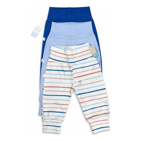 Pack 3 Pantalon Babucha Con Puño Gamise 100% Algodón Bebe