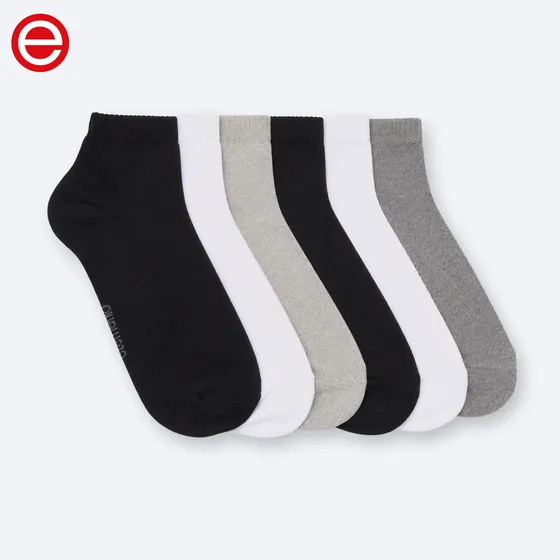 Medias Elemento Soquetes Mujer Liso Algodón Pack X12