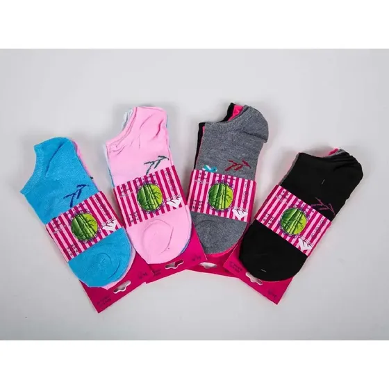 Pack X 12 Medias Dama Soquetes De Algodon  Por Docena Adulto