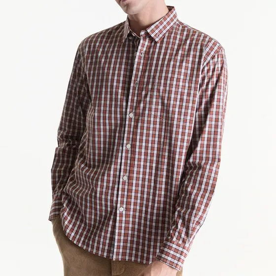 Camisa Regular 100% Algodón Canada Cuadros