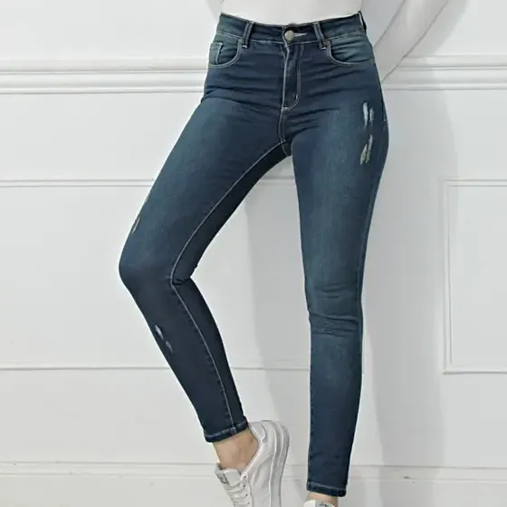 Pantalón Jean Victoria F Skinny Tiro Alto Sara Mujer