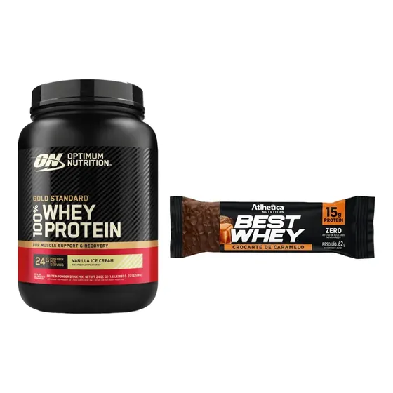 Proteina On Gold Standard 1.5lb + 1 Barra Proteica De Regalo