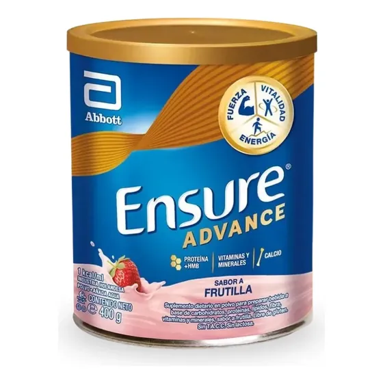 Ensure Advance Polvo Frutilla Multivitamínico 400gr Abbott
