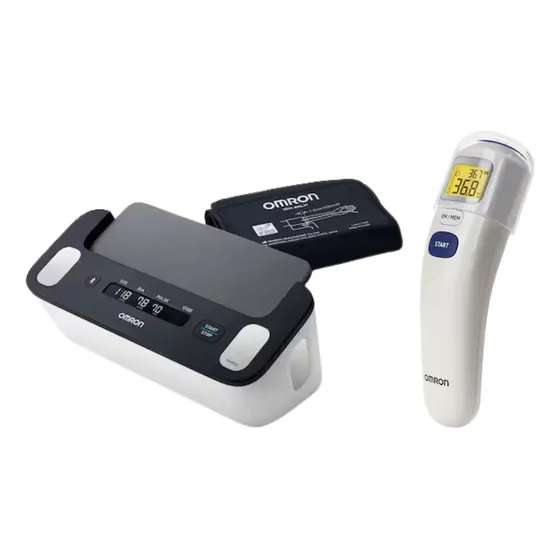 Tensiómetro Digital Omron Hem-7530t +termómetro Infrarrojo.