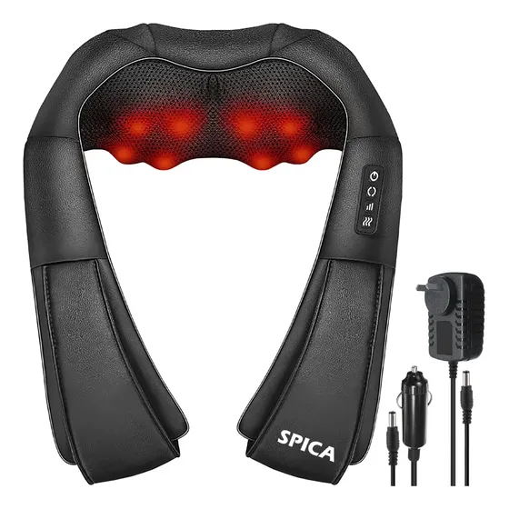 Masajeador Electrico Cervical Hombros Pies Shiatsu Negro