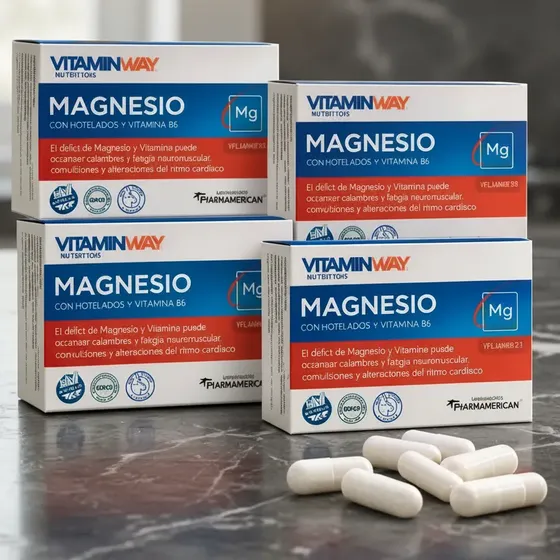 Magnesio + Potasio Vitamin Way X 30 Caps Promo 4x3 Sin Sabor
