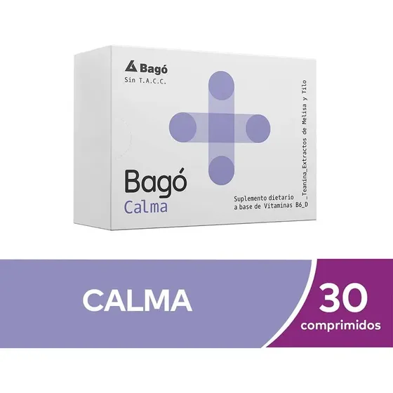 Bagó+ Calma Suplemento Dietario x 30 Comprimidos