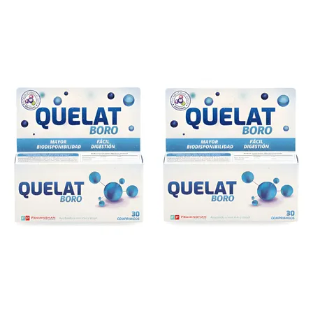 Quelat Boro Original Mayor Absorción Pack X2 Sin Sabor